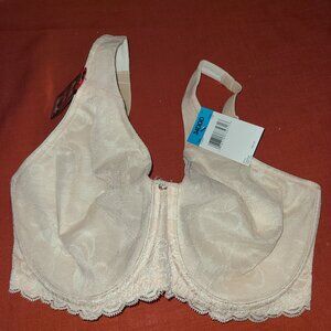 The Lily Fit Bra NWT 34DDD Beige Underwire Lace Trim No Padding NWT Gem